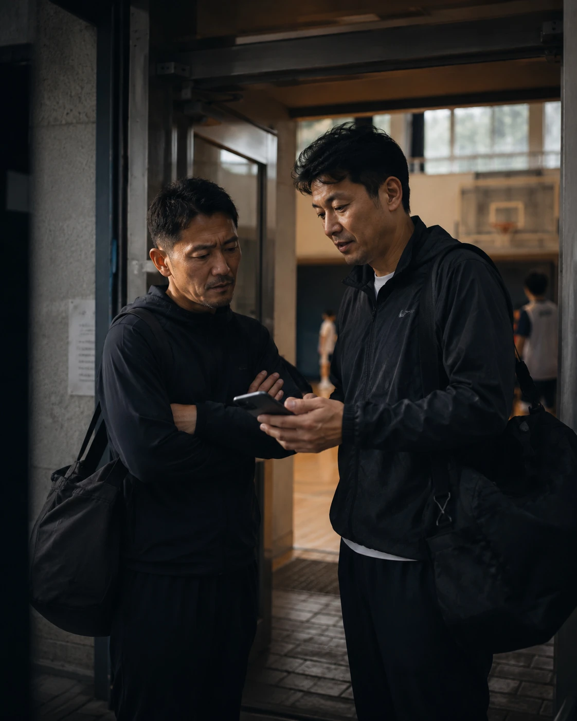 指導者同士が会話している様子